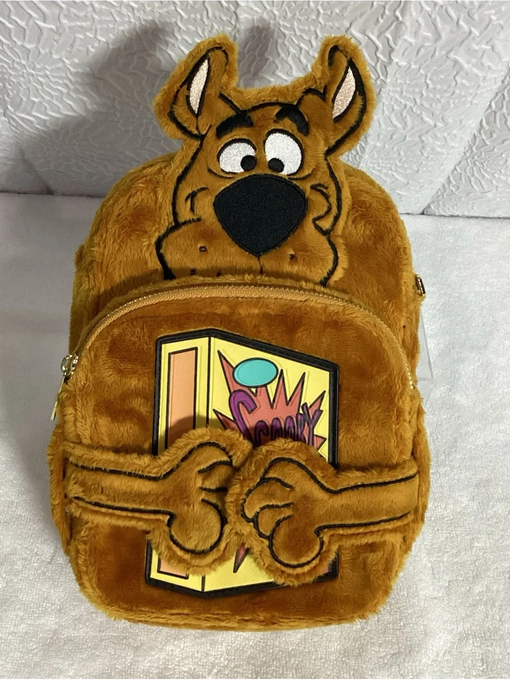Loungefly Scooby Doo Plush Crossbuddies Crossbody Bag Removable Snack Pouch EUC